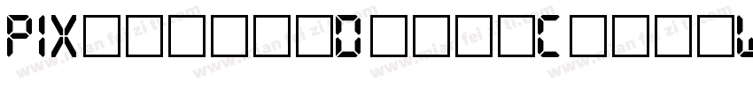 PIXymbolsDigitClockW90-BdIt Regular字体转换